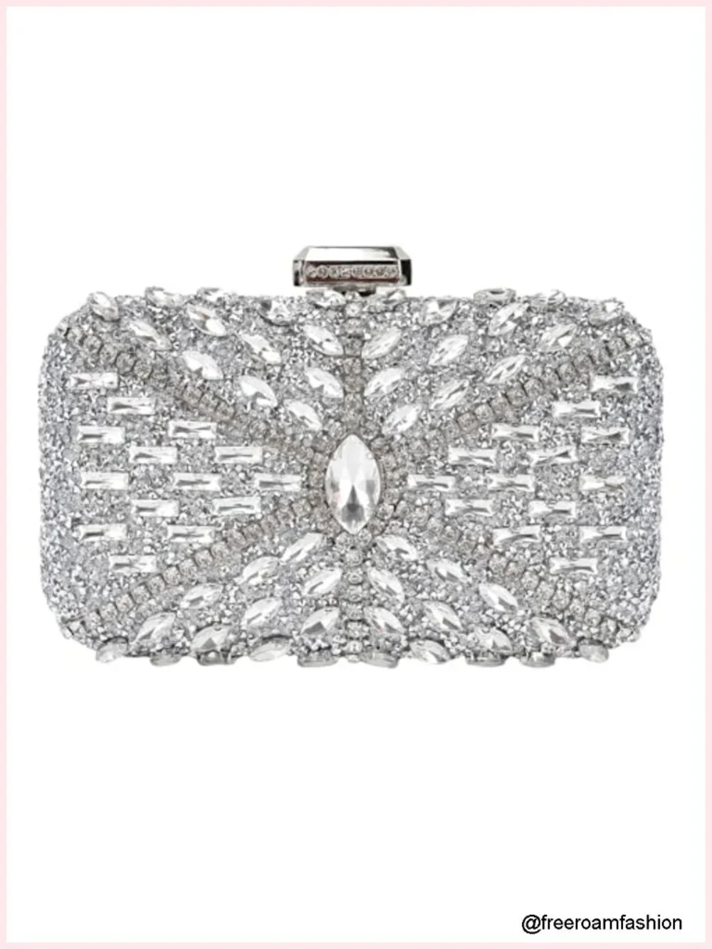 Rhinestone Crystal Glitter Clutch Evening Bag Shoulder Purse Wedding Party